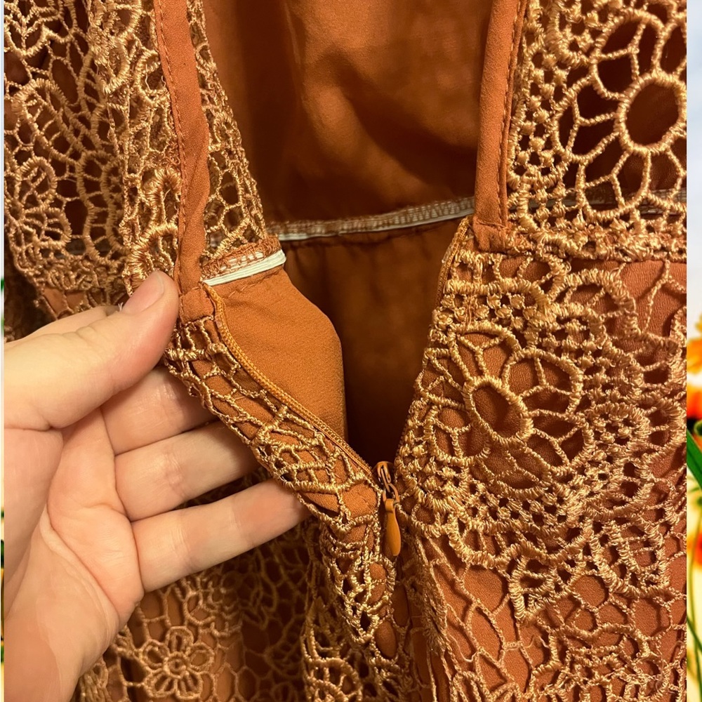 Goldie Amanda Orange Lace Dress - Picture 7 of 13